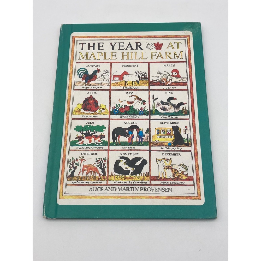 Vintage 1978 The Year At Maple Hill Farm Hardcover Book Alice Martin Provensen